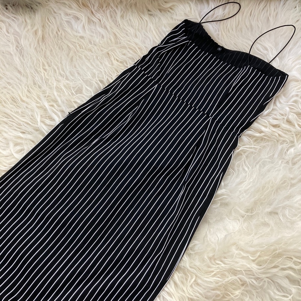 TANYA TAYLOR Striped Midi Dress - Picture 8 of 9
